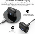 TOZO T20 Wireless Earbuds Bluetooth Headphones 48.5 Hrs Playtime with LED Digital Display