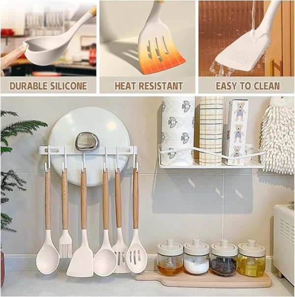 Umite Chef Kitchen Cooking Utensils Set, 33 pcs Non-Stick Silicone Cooking Kitchen